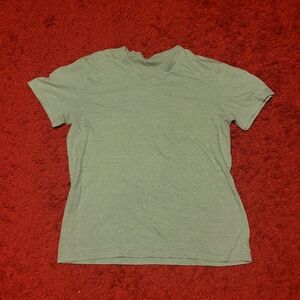 Green public opinion v neck teeshirt women's size XL